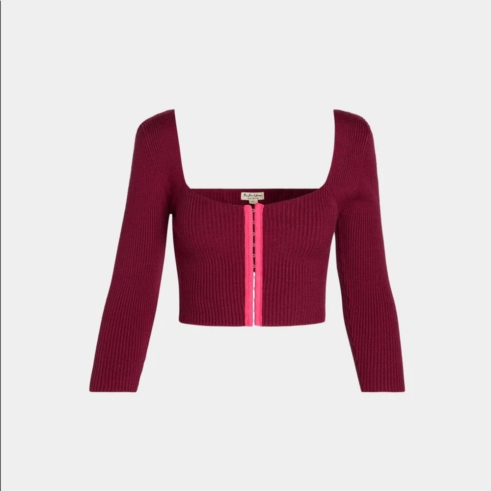 FOR LOVE AND LEMONS PAIGE BERRY KNIT TOP